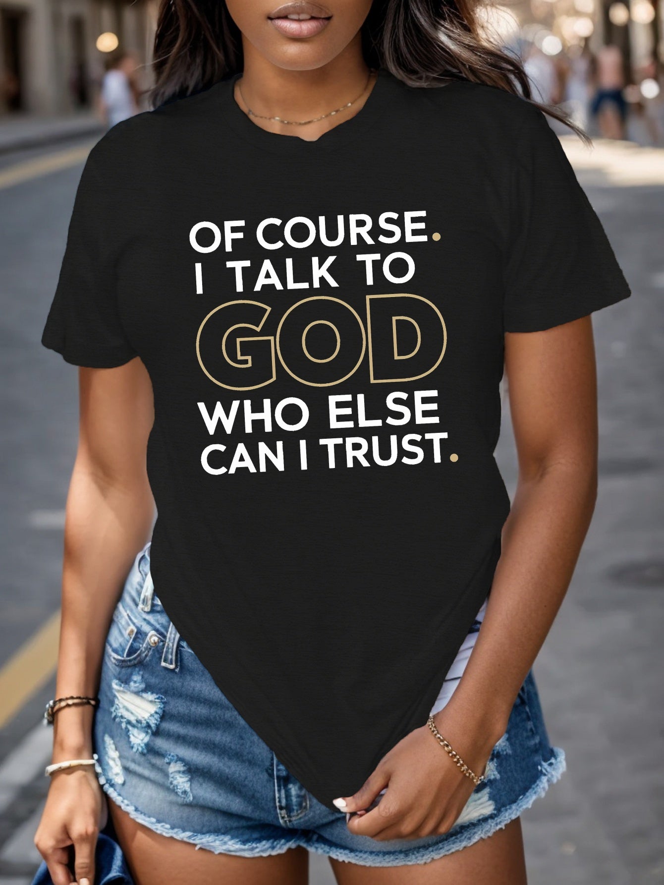 God trust Women's comfit t-shirt